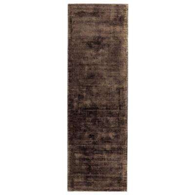 Asiatic Contemporary Plain Blade Chocolate Runner 66cm X 240cm
