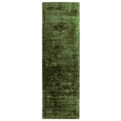 Asiatic Contemporary Plain Blade Green Runner 66cm X 240cm