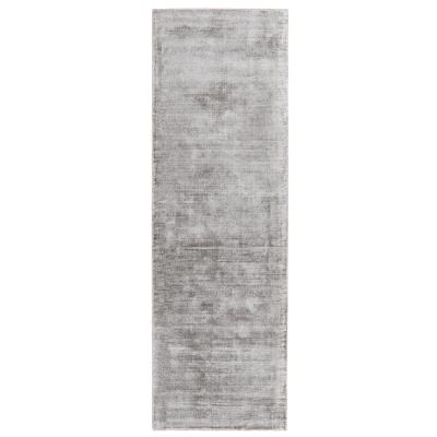 Asiatic Contemporary Plain Blade Silver Runner 66cm X 240cm