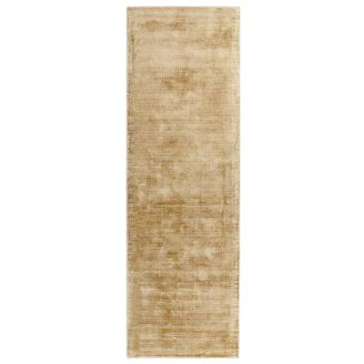 Asiatic Contemporary Plain Blade Soft Gold Runner 66cm X 240cm