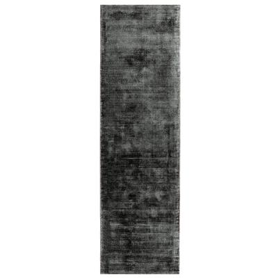 Asiatic Contemporary Plain Blade Charcoal Runner 66cm X 240cm