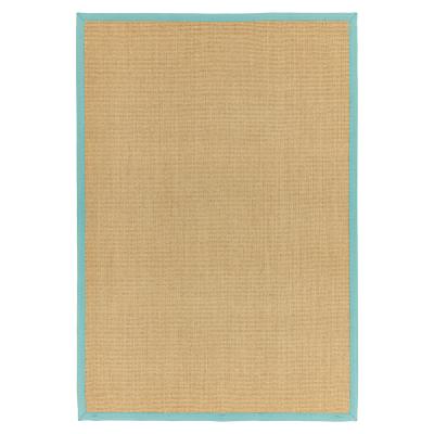 Asiatic Natural Weaves Sisal Linen And Aqua Rug Sizes Available