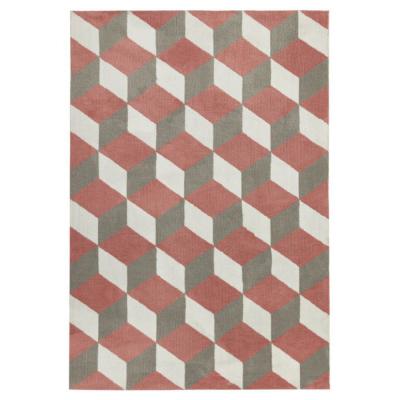 Asiatic Contemporary Design Arlo Pink Block Rug 200cm X 300cm
