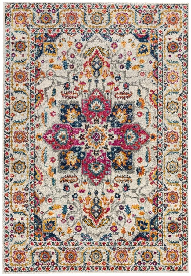Asiatic Nova NV24 White Multi Coloured Rug