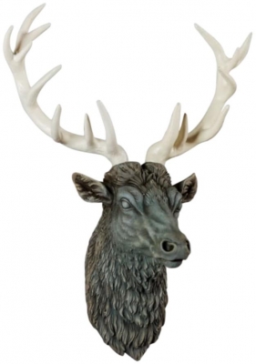 Product photograph of Large Stag Head With Antiqued Antlers from Choice Furniture Superstore