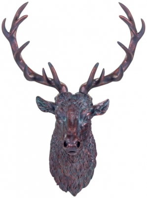 Product photograph of Large Stag Wall Head from Choice Furniture Superstore