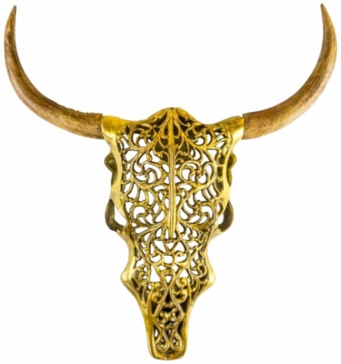 Product photograph of Tribal Bison Wall Head from Choice Furniture Superstore