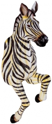 Product photograph of Running Zebra Wall Figure from Choice Furniture Superstore