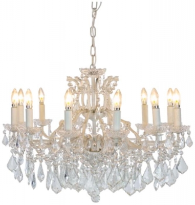 Product photograph of 12 Branch Shallow Chandelier from Choice Furniture Superstore
