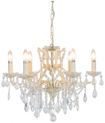 Product photograph of 6 Branch Shallow Chandelier from Choice Furniture Superstore