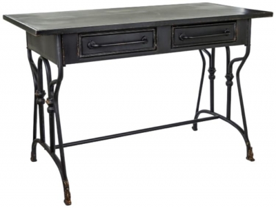 Product photograph of Black Verne Industrial Desk from Choice Furniture Superstore