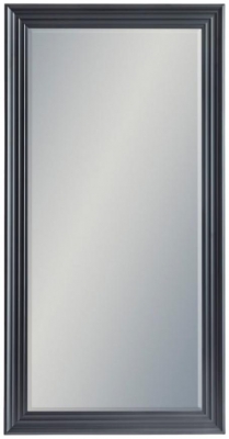 Extra Large Matt Black Stepframed Blackpool Mirror 75cm X 145cm