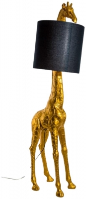 Giraffe Floor Lamp With Black Shade