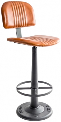 Product photograph of Industrial Vintage Bar Stool from Choice Furniture Superstore