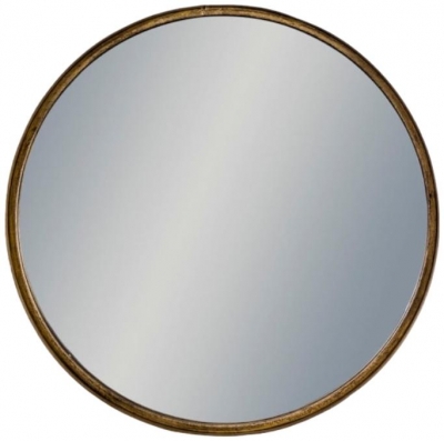 Product photograph of Large Deep Framed Cylinder Mirror - 80cm X 80cm from Choice Furniture Superstore