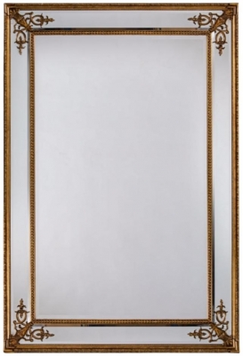 Product photograph of Large Gold French Mirror - 134cm X 192cm from Choice Furniture Superstore