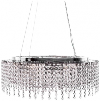 Product photograph of Large Round Crystal Waterfall Chandelier from Choice Furniture Superstore