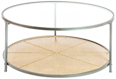 Product photograph of Rattan Round Coffee Table from Choice Furniture Superstore