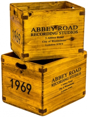 Product photograph of Set Of 2 Abbey Road Lp Record Storage Boxes from Choice Furniture Superstore
