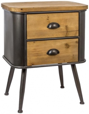 Product photograph of Shoreditch 2 Drawer Cabinet from Choice Furniture Superstore