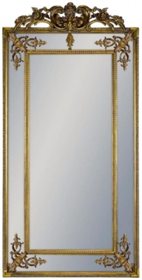 Tall French With Crest Mirror 91cm X 183cm
