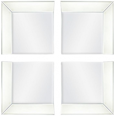 Product photograph of Venetian 4 Corner Piece Mirror Set - 40cm X 40cm from Choice Furniture Superstore