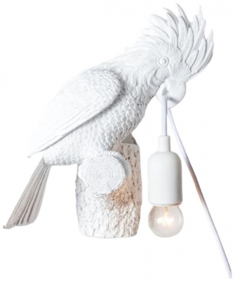 Product photograph of Cockatoo On Perch Wall Lamp from Choice Furniture Superstore