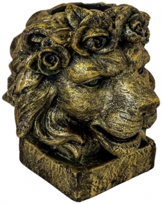 Product photograph of Large Lion Head Planter from Choice Furniture Superstore