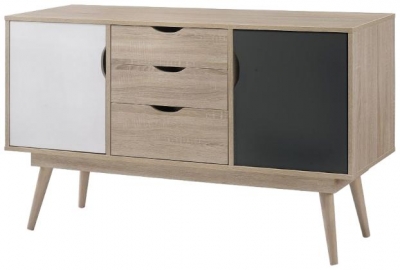 Product photograph of Alford 2 Door 3 Drawer Sideboard from Choice Furniture Superstore