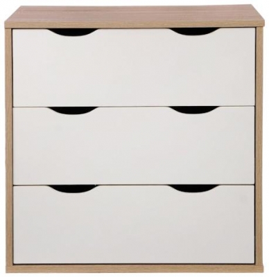 Alton White 3 Drawer Chest