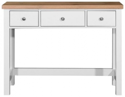 Astbury White And Oak 3 Drawer Dressing Table