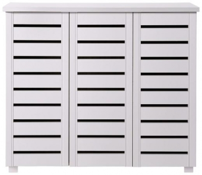 Product photograph of Essentials 3 Door Shoe Cabinet from Choice Furniture Superstore