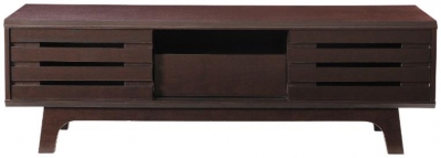 Essentials Dark Wood 140cm Tv Unit