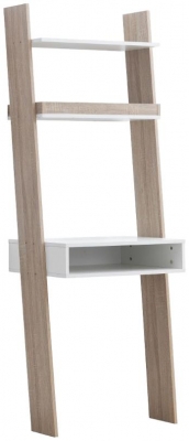 Product photograph of Pulford White Ladder Desk from Choice Furniture Superstore