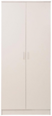 Product photograph of Rio Costa White 2 Door Wardrobe from Choice Furniture Superstore