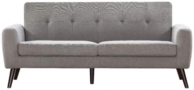 Snowdonia Grey 3 Seater Button Back Sofa