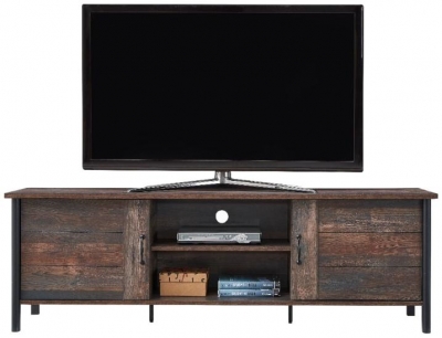 Product photograph of Willow Dark Oak 2 Door Tv Stand from Choice Furniture Superstore