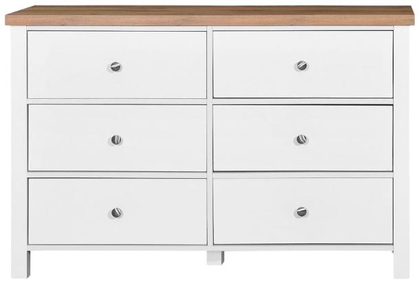 Astbury White 6 Drawer Wide Chest