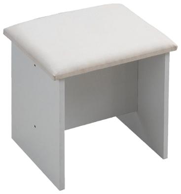 Astbury White Padded Dressing Stool