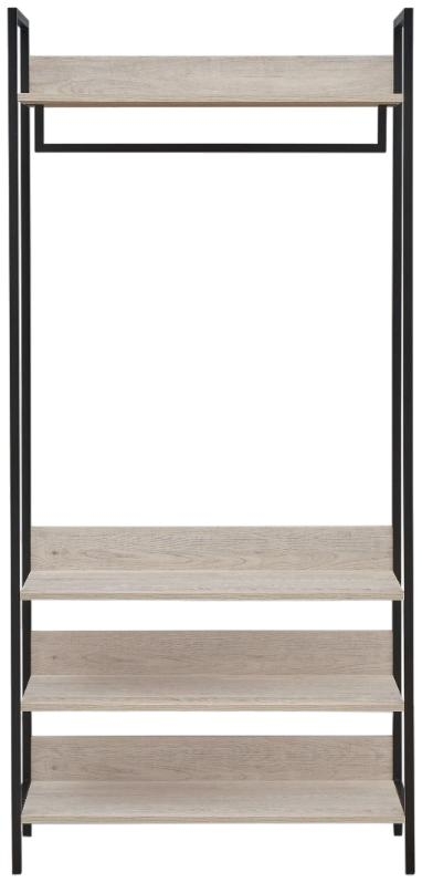 Zahra 4 Shelves Wide Open Wardrobe - Variant Available