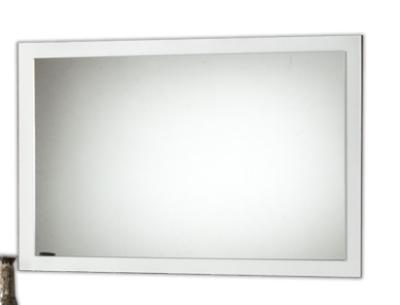 Product photograph of Ambra White Italian Rectangular Wall Mirror - 90cm X 60cm from Choice Furniture Superstore