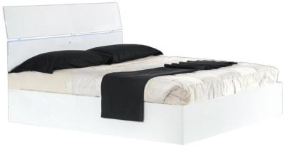 Product photograph of Simona White Italian Bed - Comes In Double King And Queen Size Options from Choice Furniture Superstore