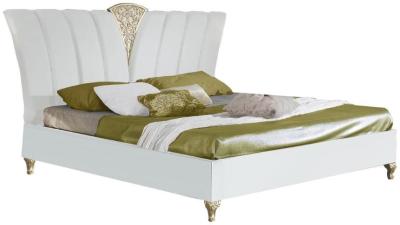 Product photograph of Sofia White Italian Bed - Comes In King And Queen Size Options from Choice Furniture Superstore