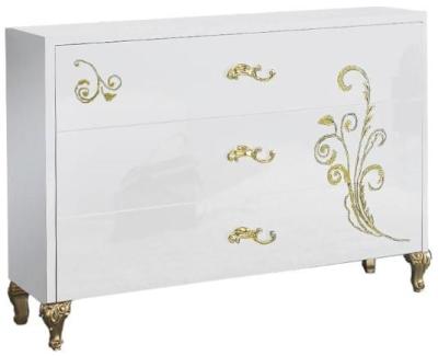 Product photograph of Sofia White Italian 3 Drawer Dresser from Choice Furniture Superstore