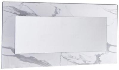 Product photograph of Vittoria White Italian Rectangular Wall Mirror - 150cm X 70cm from Choice Furniture Superstore
