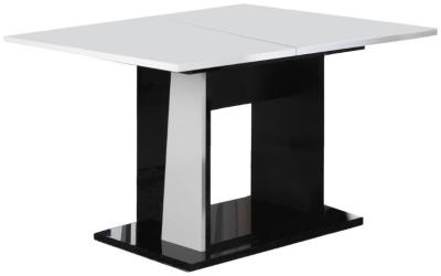Product photograph of Elisa White Italian Extending 4-6 Seater Rectangular Dining Table from Choice Furniture Superstore