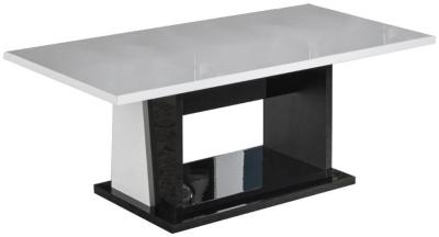 Product photograph of Elisa White Italian Coffee Table from Choice Furniture Superstore