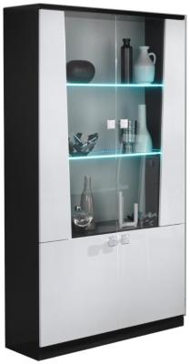 Product photograph of Elisa White Italian 2 Door Vitrine from Choice Furniture Superstore