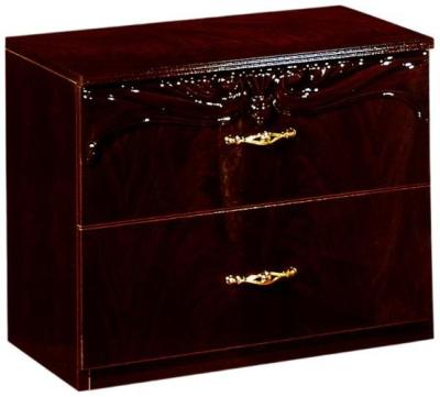Product photograph of Giada 2 Drawer Mahogany Italian Night Table from Choice Furniture Superstore