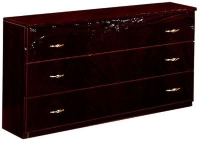 Product photograph of Giada Mahogany Italian 3 Drawer Dresser from Choice Furniture Superstore